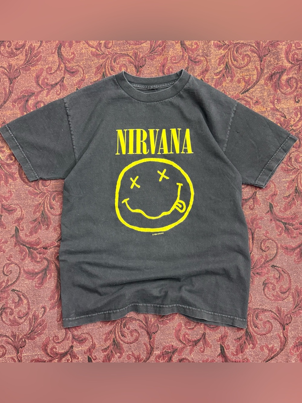1992 Nirvana Smiley Face T-Shirt Band Tee
